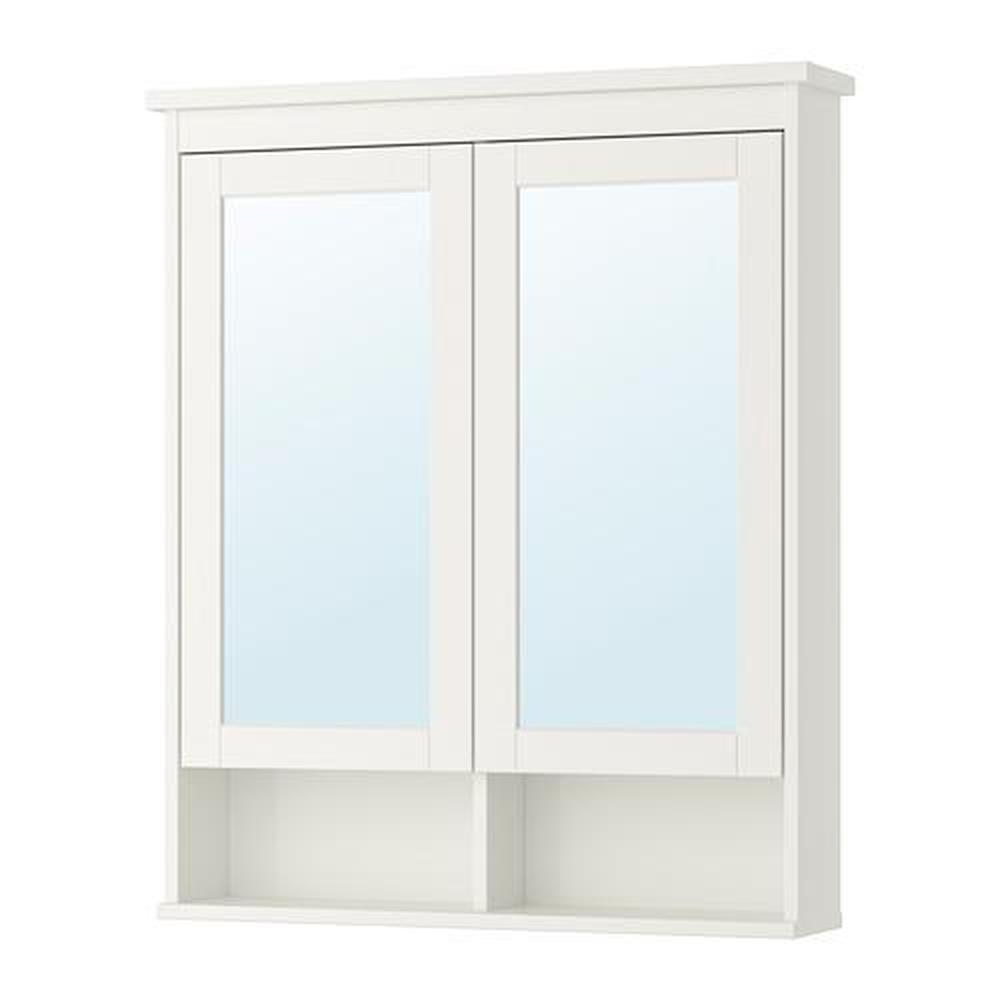 Hemnes Mirror Cabinet With 2 Doors White 83x16x98 Cm 402 176 77